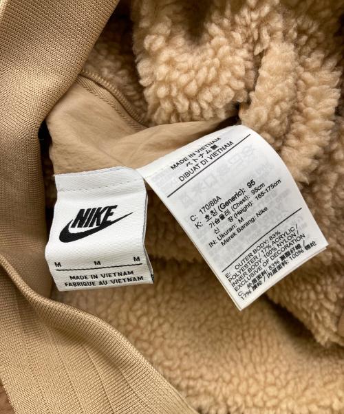 NIKE（ナイキ）NIKE (ナイキ) フルジップ ボア ジャケット ベージュ サイズ:Mの古着・服飾アイテム