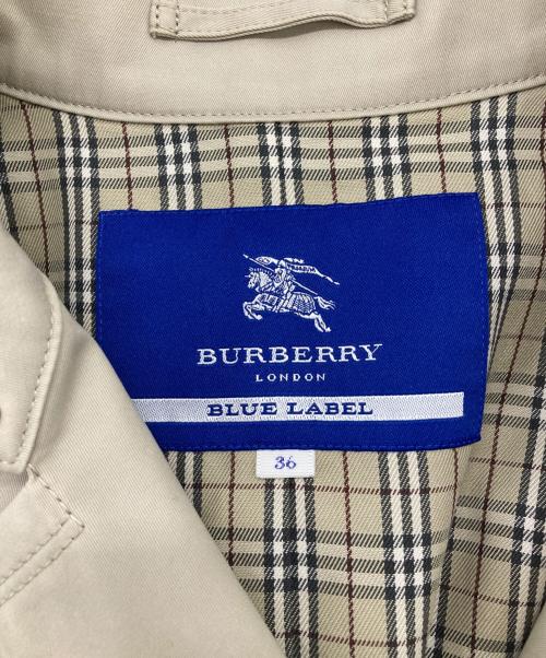 BURBERRY BLUE LABEL（バーバリー ブルー レーベル）BURBERRY BLUE LABEL (バーバリー ブルー レーベル) トレンチコート ベージュ サイズ:36の古着・服飾アイテム