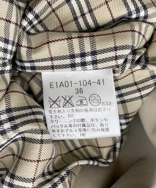 BURBERRY BLUE LABEL（バーバリー ブルー レーベル）BURBERRY BLUE LABEL (バーバリー ブルー レーベル) トレンチコート ベージュ サイズ:36の古着・服飾アイテム