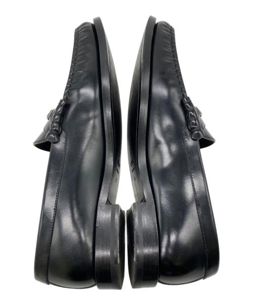 CELINE（セリーヌ）CELINE (セリーヌ) トリオンフレザーローファー ブラック サイズ:41の古着・服飾アイテム