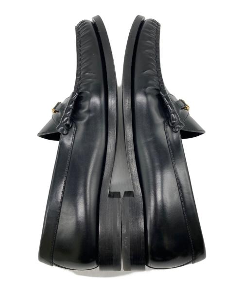 CELINE（セリーヌ）CELINE (セリーヌ) トリオンフレザーローファー ブラック サイズ:41の古着・服飾アイテム