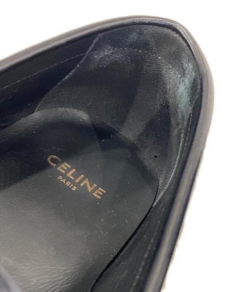 CELINE（セリーヌ）CELINE (セリーヌ) トリオンフレザーローファー ブラック サイズ:41の古着・服飾アイテム