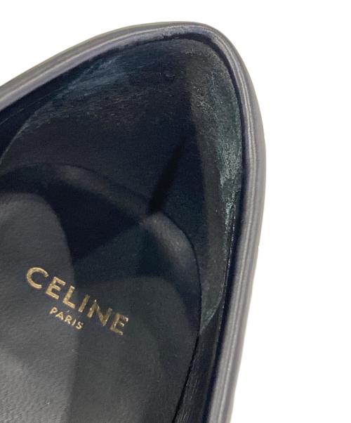 CELINE（セリーヌ）CELINE (セリーヌ) トリオンフレザーローファー ブラック サイズ:41の古着・服飾アイテム