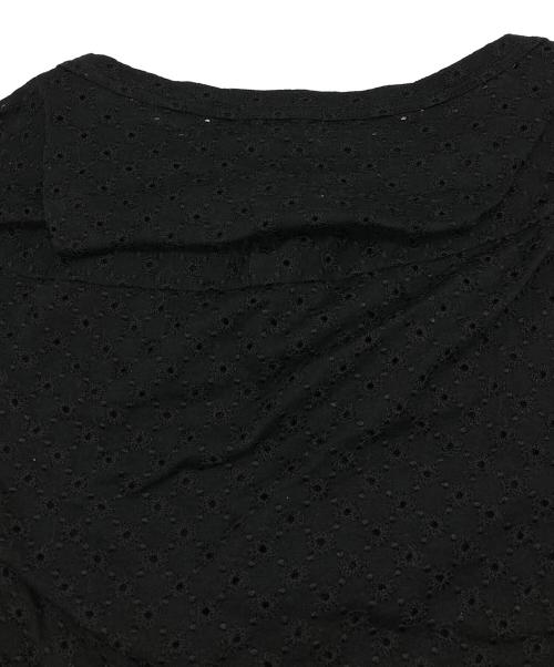 tricot COMME des GARCONS（トリココムデギャルソン）tricot COMME des GARCONS (トリココムデギャルソン) アシンメトリーメッシュTシャツ ブラック サイズ:5の古着・服飾アイテム