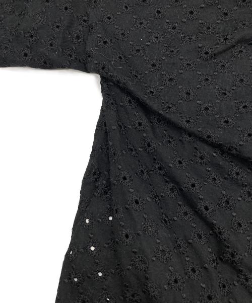 tricot COMME des GARCONS（トリココムデギャルソン）tricot COMME des GARCONS (トリココムデギャルソン) アシンメトリーメッシュTシャツ ブラック サイズ:5の古着・服飾アイテム