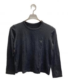 Y's（ワイズ）の古着「WRINKLE JERSEY Y'S STITCH LONG T」｜ブラック