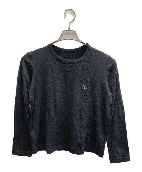 Y's（ワイズ）Y's (ワイズ) WRINKLE JERSEY Y'S STITCH LONG T ブラック サイズ:Mの古着・服飾アイテム