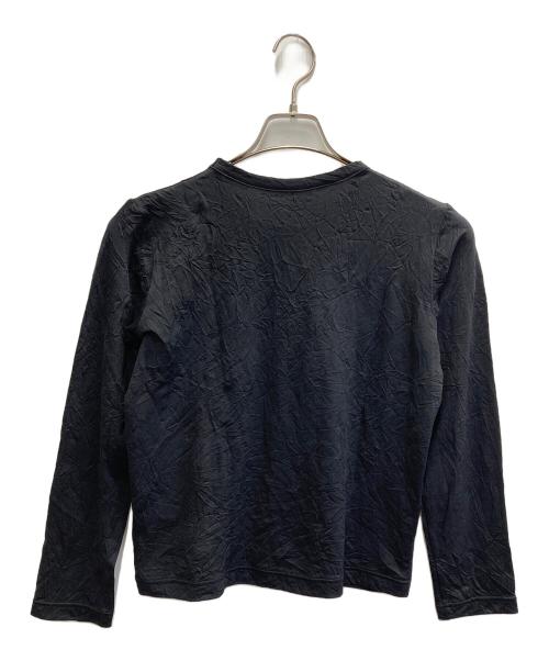 Y's（ワイズ）Y's (ワイズ) WRINKLE JERSEY Y'S STITCH LONG T ブラック サイズ:Mの古着・服飾アイテム