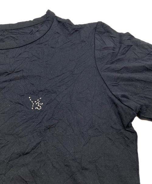 Y's（ワイズ）Y's (ワイズ) WRINKLE JERSEY Y'S STITCH LONG T ブラック サイズ:Mの古着・服飾アイテム
