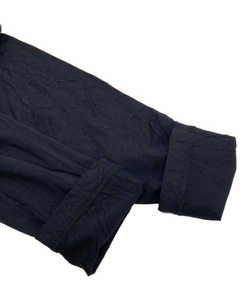 Y's（ワイズ）Y's (ワイズ) WRINKLE JERSEY Y'S STITCH LONG T ブラック サイズ:Mの古着・服飾アイテム