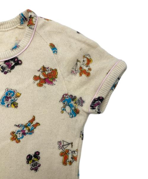 Hysteric Glamour（ヒステリックグラマー）Hysteric Glamour (ヒステリックグラマー) マルチベア柄 ニットワンピース GRUNGE POPS HYSTERICS ベージュ サイズ:Freeの古着・服飾アイテム