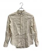 POLO RALPH LAURENポロ・ラルフローレン）の古着「ストライプ リネン シャツ」｜ベージュ