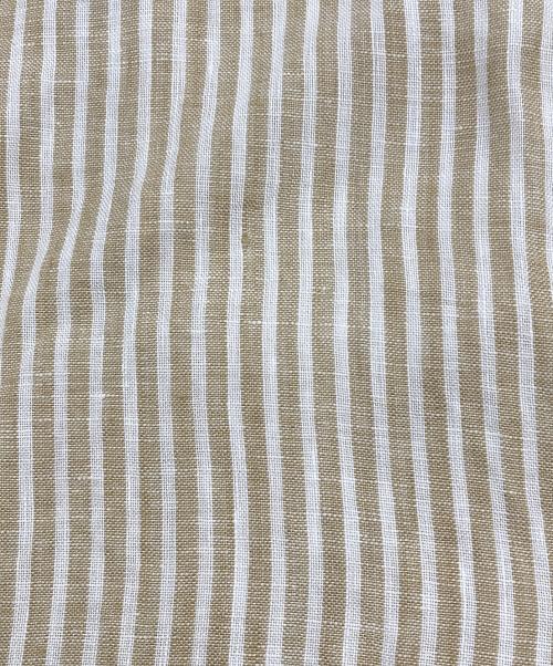 POLO RALPH LAUREN（ポロ・ラルフローレン）POLO RALPH LAUREN (ポロ・ラルフローレン) ストライプ リネン シャツ ベージュ サイズ:Lの古着・服飾アイテム