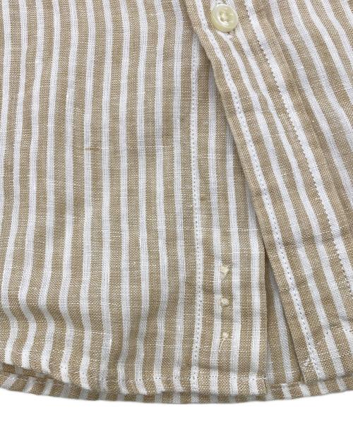POLO RALPH LAUREN（ポロ・ラルフローレン）POLO RALPH LAUREN (ポロ・ラルフローレン) ストライプ リネン シャツ ベージュ サイズ:Lの古着・服飾アイテム