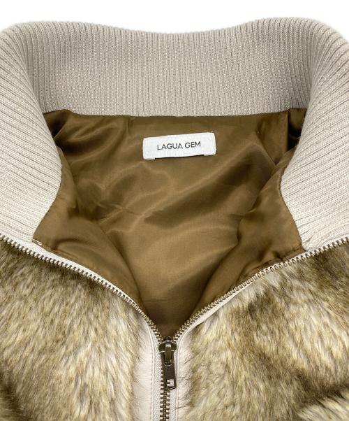 LAGUA GEM（ラグアジェム）LAGUA GEM (ラグアジェム) COMPACT FAUX ベージュ サイズ:FREEの古着・服飾アイテム