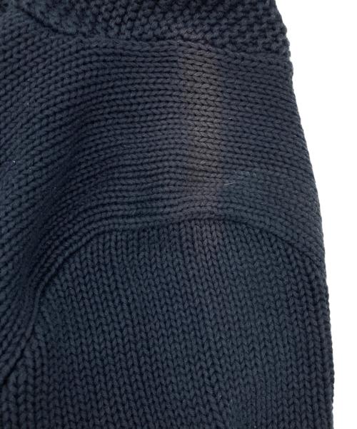 RRL（ダブルアールエル）RRL (ダブルアールエル) コットンリネンショールカラーボーダーニット ネイビー サイズ:Sの古着・服飾アイテム