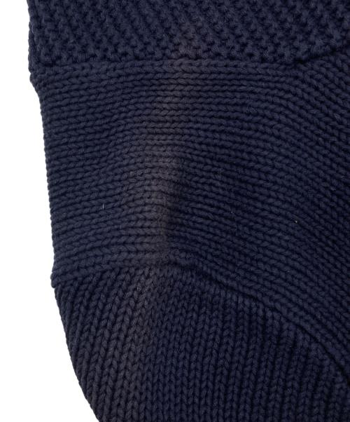 RRL（ダブルアールエル）RRL (ダブルアールエル) コットンリネンショールカラーボーダーニット ネイビー サイズ:Sの古着・服飾アイテム