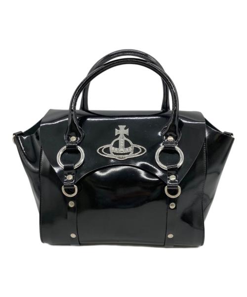 Vivienne Westwood（ヴィヴィアンウエストウッド）Vivienne Westwood (ヴィヴィアンウエストウッド) BETTY ハンドバック ブラックの古着・服飾アイテム