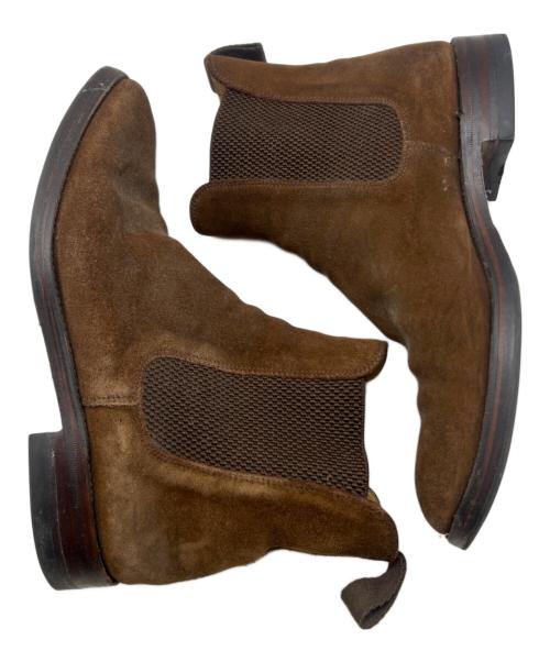 LOAKE（ローク）LOAKE (ローク) サイドゴアシューズ ブラウン サイズ:size7 1/2の古着・服飾アイテム