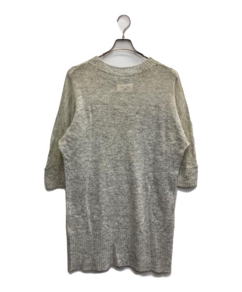 MM6 Maison Margiela（エムエムシックスメゾンマルジェラ）MM6 Maison Margiela (エムエムシックスメゾンマルジェラ) アルパカ混サマーニットワンピース グレー サイズ:Mの古着・服飾アイテム