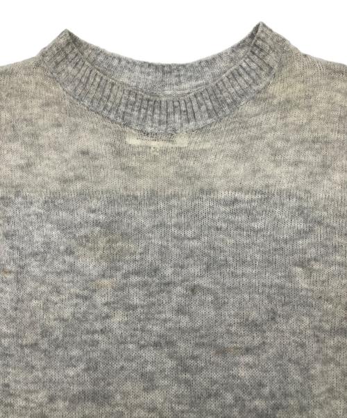 MM6 Maison Margiela（エムエムシックスメゾンマルジェラ）MM6 Maison Margiela (エムエムシックスメゾンマルジェラ) アルパカ混サマーニットワンピース グレー サイズ:Mの古着・服飾アイテム