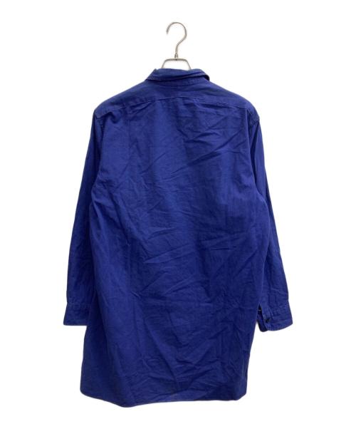 USED（ユーズド）USED (ユーズド) ユーロワーク グランパシャツ ネイビー サイズ:40の古着・服飾アイテム