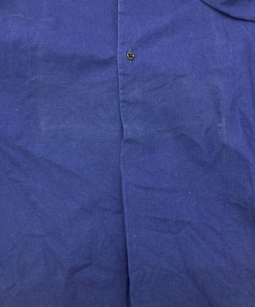 USED（ユーズド）USED (ユーズド) ユーロワーク グランパシャツ ネイビー サイズ:40の古着・服飾アイテム