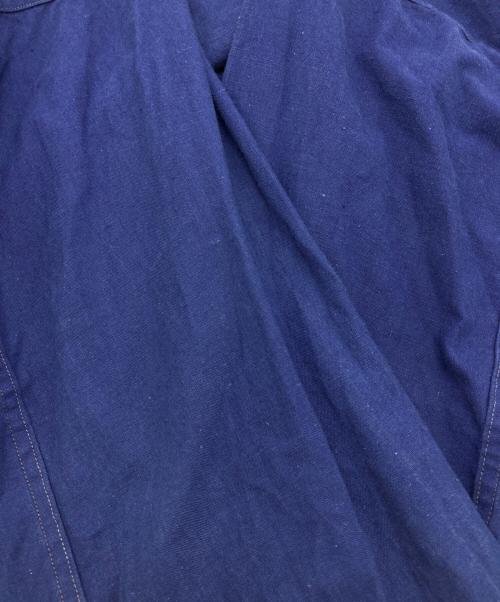 USED（ユーズド）USED (ユーズド) ユーロワーク グランパシャツ ネイビー サイズ:40の古着・服飾アイテム