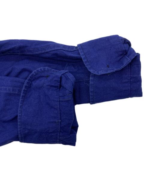 USED（ユーズド）USED (ユーズド) ユーロワーク グランパシャツ ネイビー サイズ:40の古着・服飾アイテム