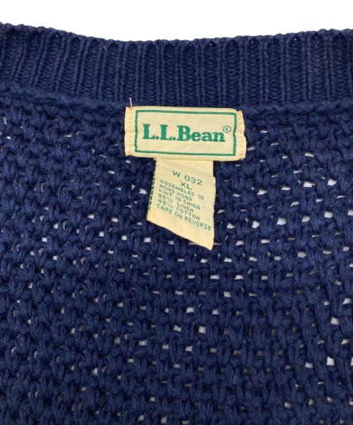 L.L.Bean（エルエルビーン）L.L.Bean (エルエルビーン) コットン リネン カーディガン ネイビー サイズ:XLの古着・服飾アイテム