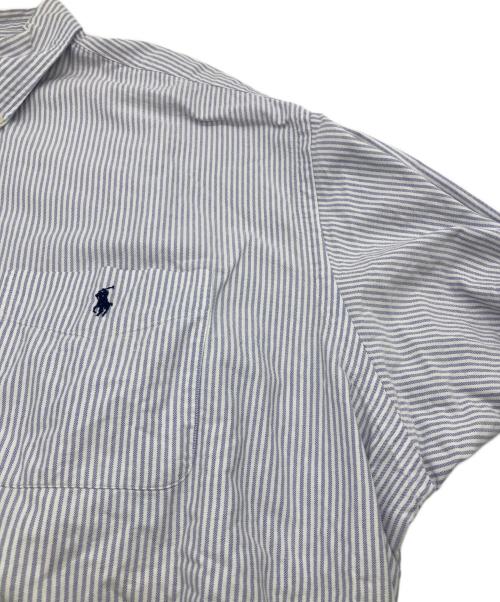 RALPH LAUREN（ラルフローレン）RALPH LAUREN (ラルフローレン) BIG SHIRT ストライプシャツ ブルー サイズ:XXLの古着・服飾アイテム