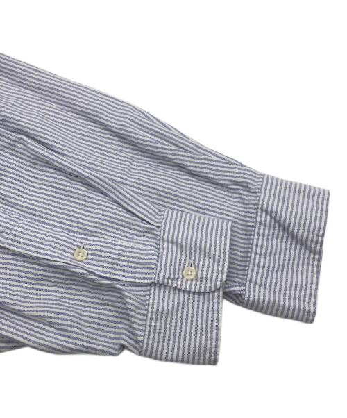 RALPH LAUREN（ラルフローレン）RALPH LAUREN (ラルフローレン) BIG SHIRT ストライプシャツ ブルー サイズ:XXLの古着・服飾アイテム