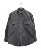 field&streamフイールドアンドストリーム）の古着「シャモアクロスシャツ」｜グレー