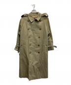 Burberry'sバーバリー）の古着「一枚袖 ダブルトレンチコート OLD」｜カーキ