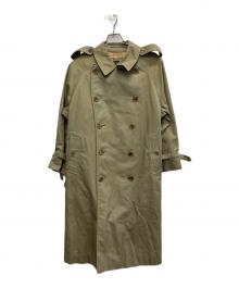 Burberry's（バーバリー）の古着「一枚袖 ダブルトレンチコート OLD 」｜カーキ
