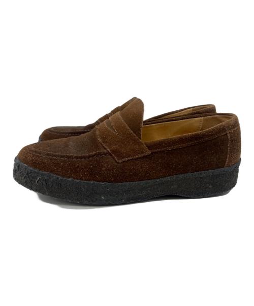 SANDERS（サンダース）SANDERS (サンダース) スウェードコインローファー ブラウン サイズ:7の古着・服飾アイテム