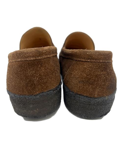 SANDERS（サンダース）SANDERS (サンダース) スウェードコインローファー ブラウン サイズ:7の古着・服飾アイテム