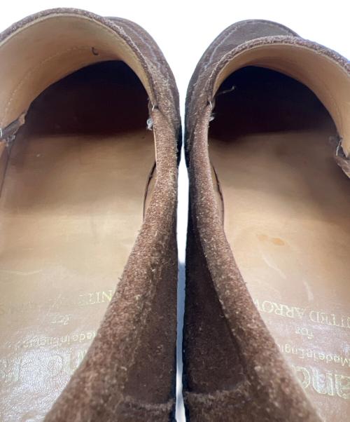 SANDERS（サンダース）SANDERS (サンダース) スウェードコインローファー ブラウン サイズ:7の古着・服飾アイテム