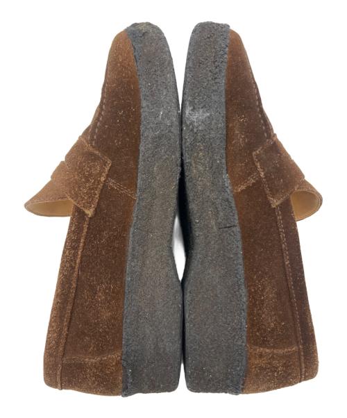 SANDERS（サンダース）SANDERS (サンダース) スウェードコインローファー ブラウン サイズ:7の古着・服飾アイテム