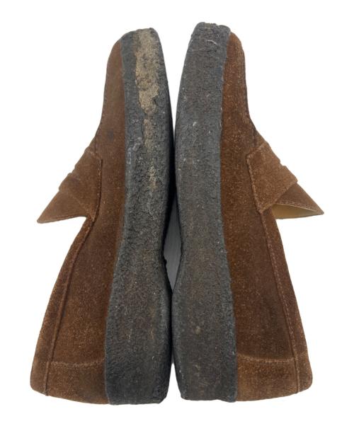 SANDERS（サンダース）SANDERS (サンダース) スウェードコインローファー ブラウン サイズ:7の古着・服飾アイテム