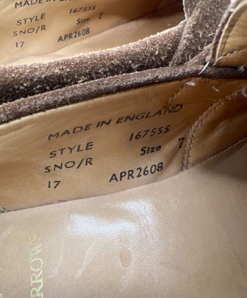 SANDERS（サンダース）SANDERS (サンダース) スウェードコインローファー ブラウン サイズ:7の古着・服飾アイテム