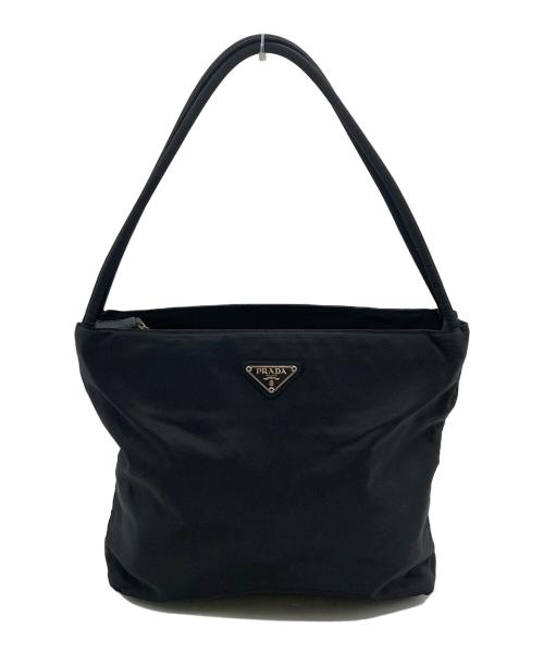 PRADA（プラダ）PRADA (プラダ) ナイロンハンドバッグ ブラックの古着・服飾アイテム