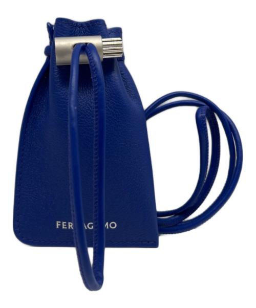 Ferragamo（フェラガモ）Ferragamo (フェラガモ) スマートフォンポーチ ブルーの古着・服飾アイテム