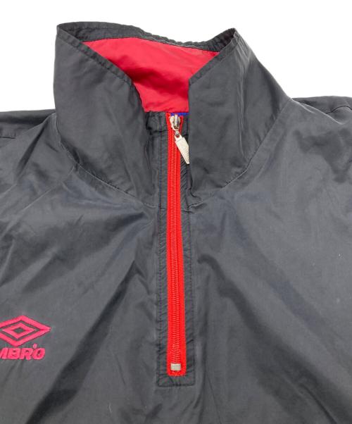 UMBRO（アンブロ）UMBRO (アンブロ) プルオーバーナイロンジャケット ブラック サイズ:Lの古着・服飾アイテム