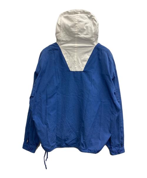J.CREW（ジェイクルー）J.CREW (ジェイクルー) コットン アノラック パーカー/巨人タグ ブルー×ホワイト サイズ:XLの古着・服飾アイテム