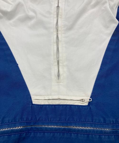 J.CREW（ジェイクルー）J.CREW (ジェイクルー) コットン アノラック パーカー/巨人タグ ブルー×ホワイト サイズ:XLの古着・服飾アイテム