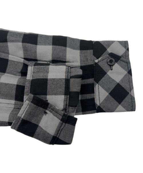 MILLET（ミレー）MILLET (ミレー) サーモ チェック シャツ ロングスリーブ グレー×ブラック サイズ:XLの古着・服飾アイテム