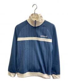 adidas（アディダス）の古着「1/2ジップ トラックトップ プリラブドインク」｜ブルー×ベージュ