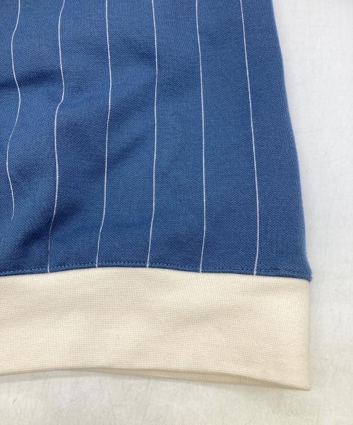 adidas（アディダス）adidas (アディダス) 1/2ジップ トラックトップ プリラブドインク ブルー×ベージュ サイズ:M 未使用品の古着・服飾アイテム