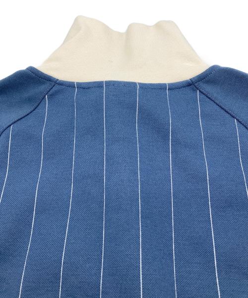 adidas（アディダス）adidas (アディダス) 1/2ジップ トラックトップ プリラブドインク ブルー×ベージュ サイズ:M 未使用品の古着・服飾アイテム